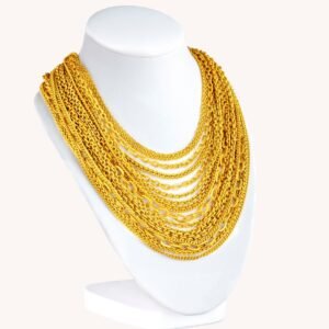 Golden Genuine Long-chained Necklace