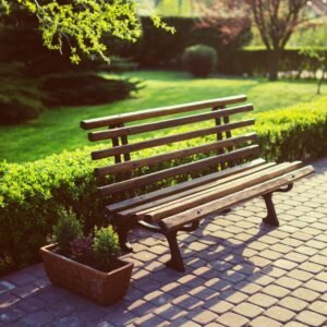 Zerik Outdoor Wooden Bench